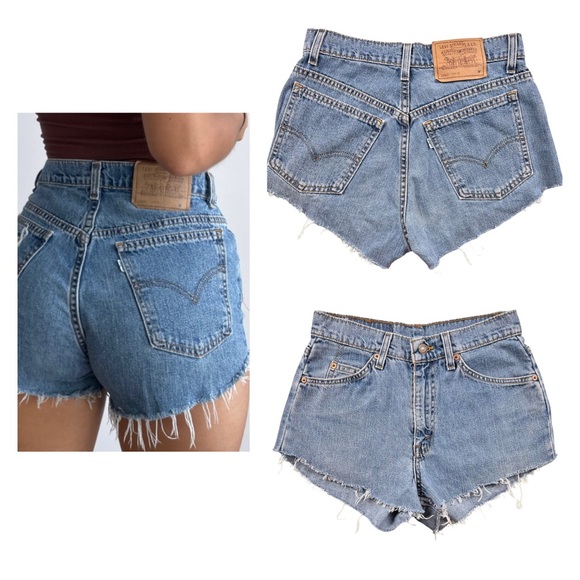 Vintage Levi’s 10965 USA Made Denim Cutoff Shorts - Picture 17 of 17